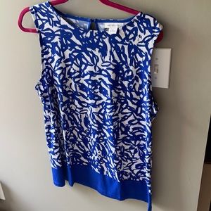 NWOT Liz Claiborne Abstract Work Top